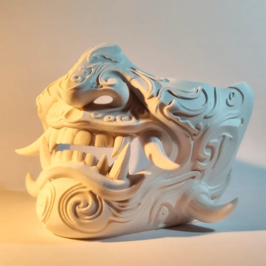 Máscara Oni impresa en 3D